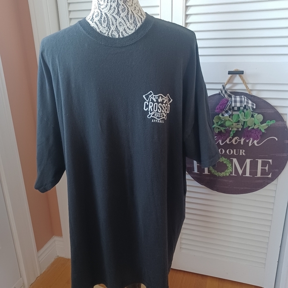 Crossed Axes Apparel Men's XXXL Short Sleeve 100% Cotton Canada Firefighter - Picture 3 of 9